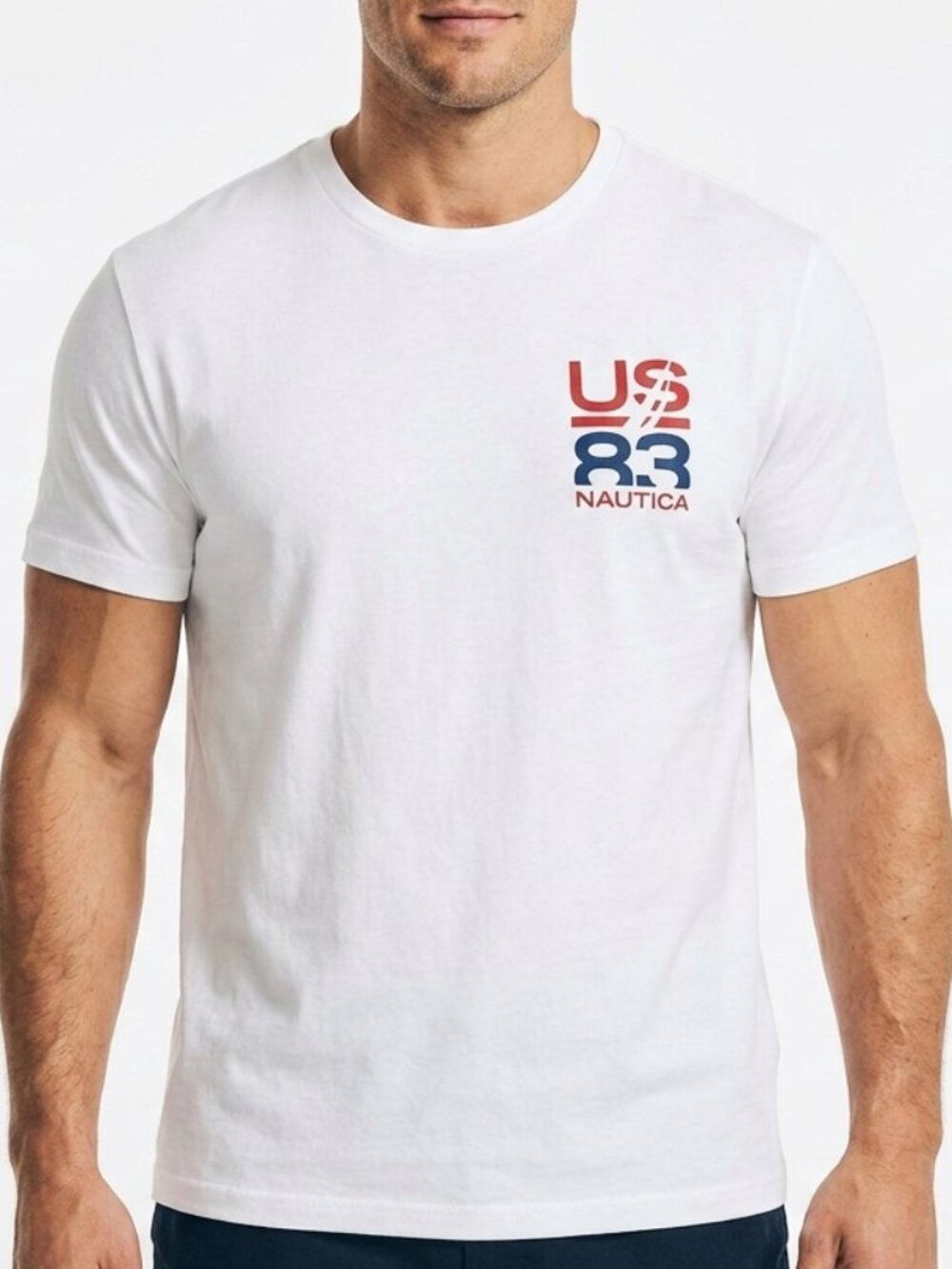 Nautica Men's White Graphic T-Shirt